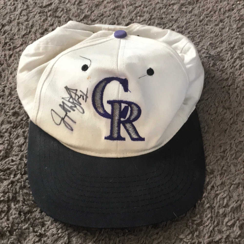 Vintage 90’s signed Colorado Rockies SnapBack
